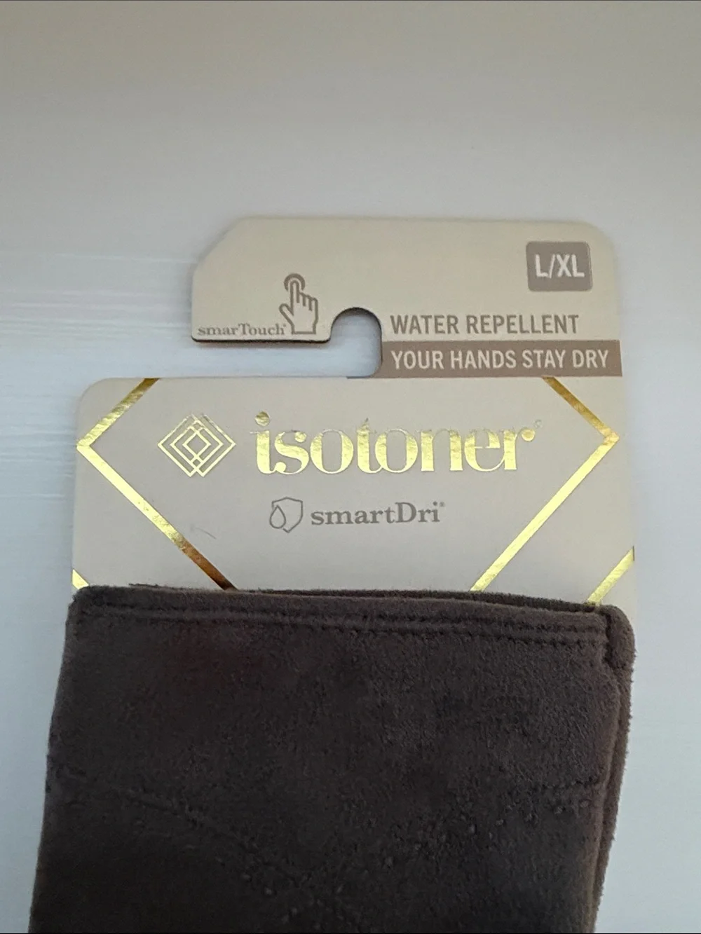 NWT Isotoner Gray Micro Suede Gloves